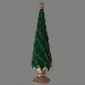 Elegant Green and Gold Shimmering Accent Holiday Tree Decor